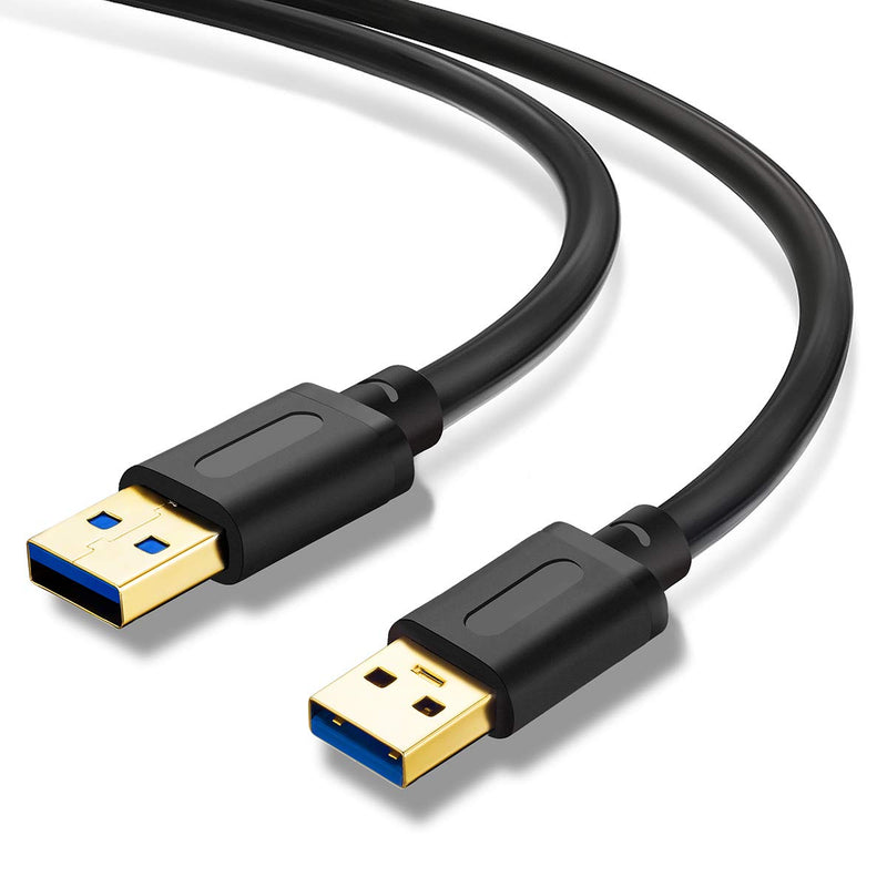  [AUSTRALIA] - Jelly Tang USB 3.0 A to A Male Cable 20Ft,USB to USB Cable USB Male to Male Cable USB Cord with Gold-Plated Connector for Hard Drive Enclosures, DVD Player, Laptop Cooler(20ft/6M) 20Ft/6M