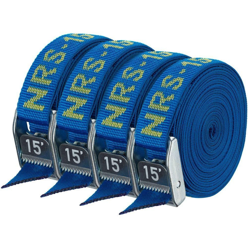  [AUSTRALIA] - NRS 1" Heavy Duty Tie Down Strap 4 Pack Iconic Blue 12 ft