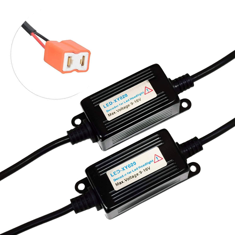 SOCAL-LED 2x H7 LED Decoder Upgraded Strong Canbus Error Code Warning Canceller Anti Flicker Relay Adapter - LeoForward Australia