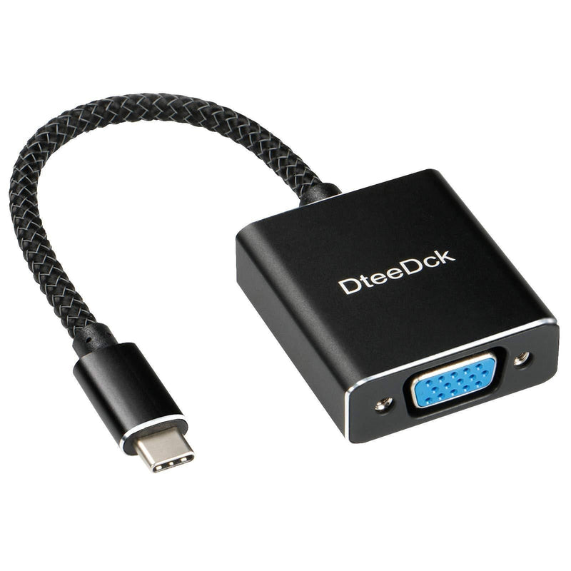 USB C to VGA Adapter, DteeDck USBC (Thundebolt 3 Compatible) to VGA, USB Type-C to VGA Cable Braided for MacBook/Pro/Air, iPad Pro, iMac, Samsung S20/S10/S9/S8, Surface Book, Dell XPS, HP and More - LeoForward Australia