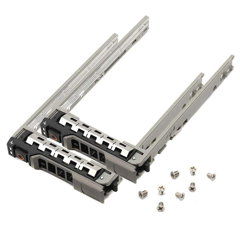  [AUSTRALIA] - 2PCS 2.5" 8FKXC / 08FKXC SAS/SATA Hard Drive Tray Caddy for Dell Poweredge R330, R430, R610, R620, R630, R730, R730XD R830, R920, R930, T440, T640, T430 Server; MD1220, MD1420, MD3820, MD3420 Storage