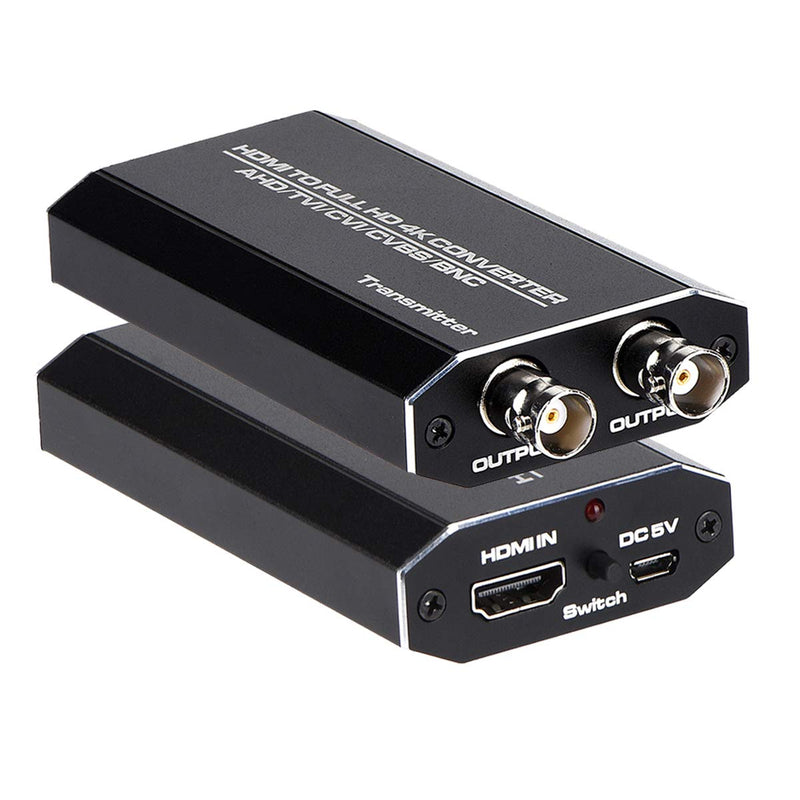  [AUSTRALIA] - HDMI to AHD Converter, HDMI to AHD Adapter with AHD Loopout 500M Repeater for HD CCTV Outdoor Home Security Surveillance IP Camera System AHD DVR NVR Video Recorder