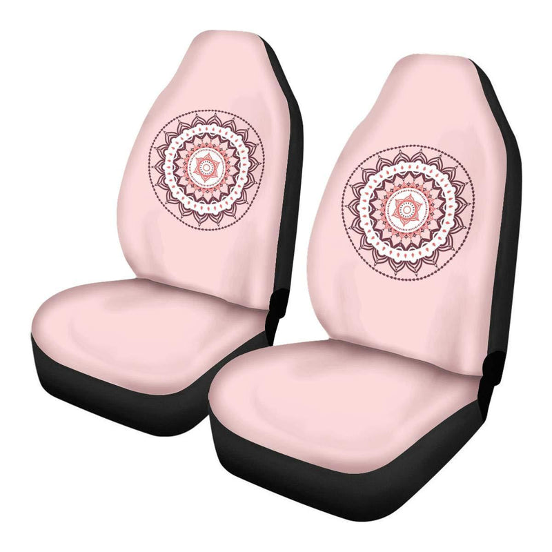  [AUSTRALIA] - Cozeyat Colorful Mandala Car Interior Seats Protector Saddle Blanket Seat Covers Fit for Cars, Trucks, SUV, or Van Mat Cushion 2 Packs 0-Mandala -01