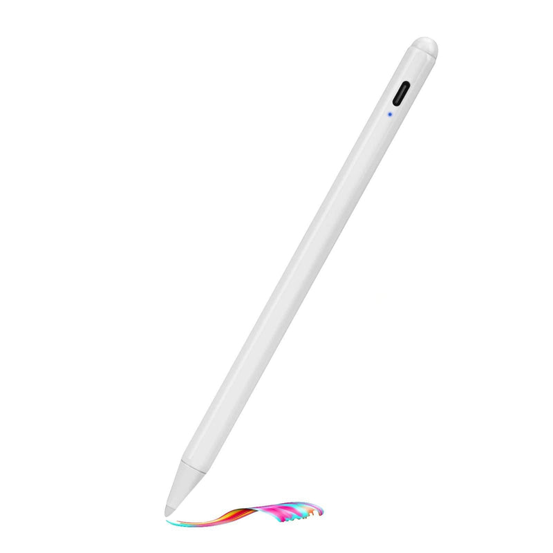 2019 iPad Mini 5th Generation 7.9" Stylus Pen with Palm Rejection, Type-C Recharge 1.0mm Fine Tip 2nd Pencil Compatible with Apple Stylus Pens for iPad Mini 5th Generation 7.9 Inch, White - LeoForward Australia