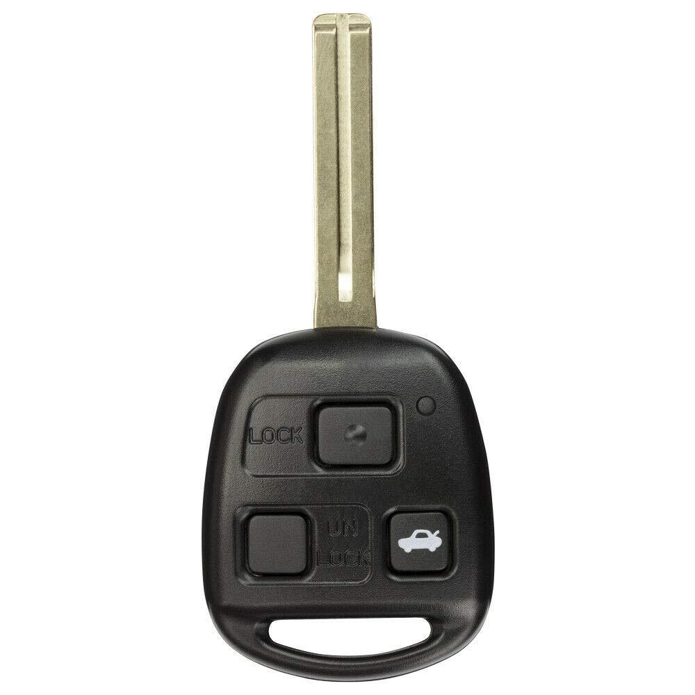 FikeyPro Keyless Entry Remote Key Fob Transmitter Compatible with Lexus GS is ES LS 3-Button HYQ1512V - LeoForward Australia