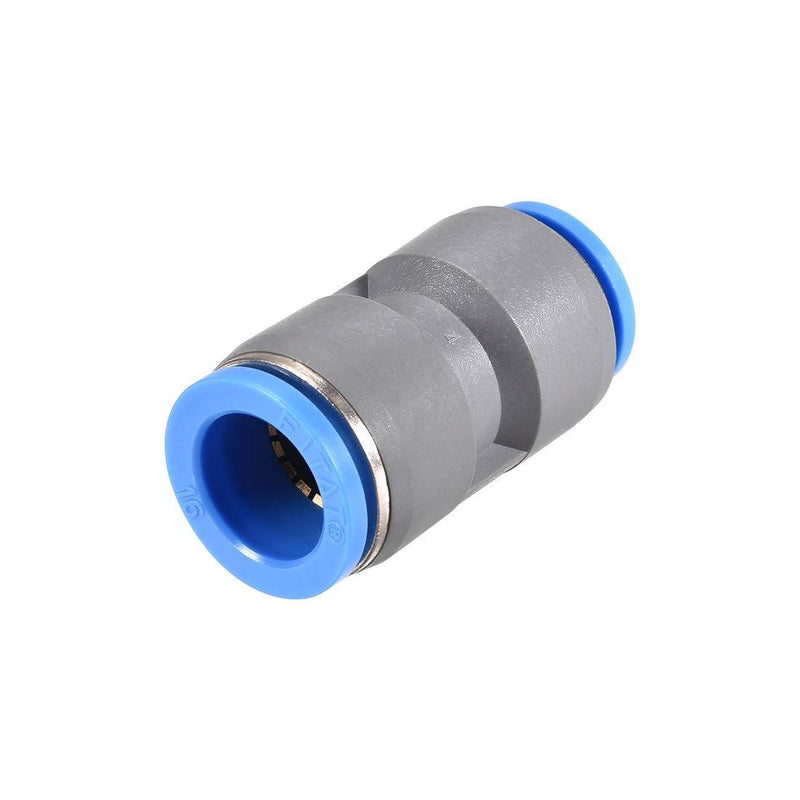 uxcell Straight Push to Connector Reducer Fitting 16mm to 14mm Quick Release Pneumatic Connector Plastic Union Pipe Tube Fitting Grey - LeoForward Australia