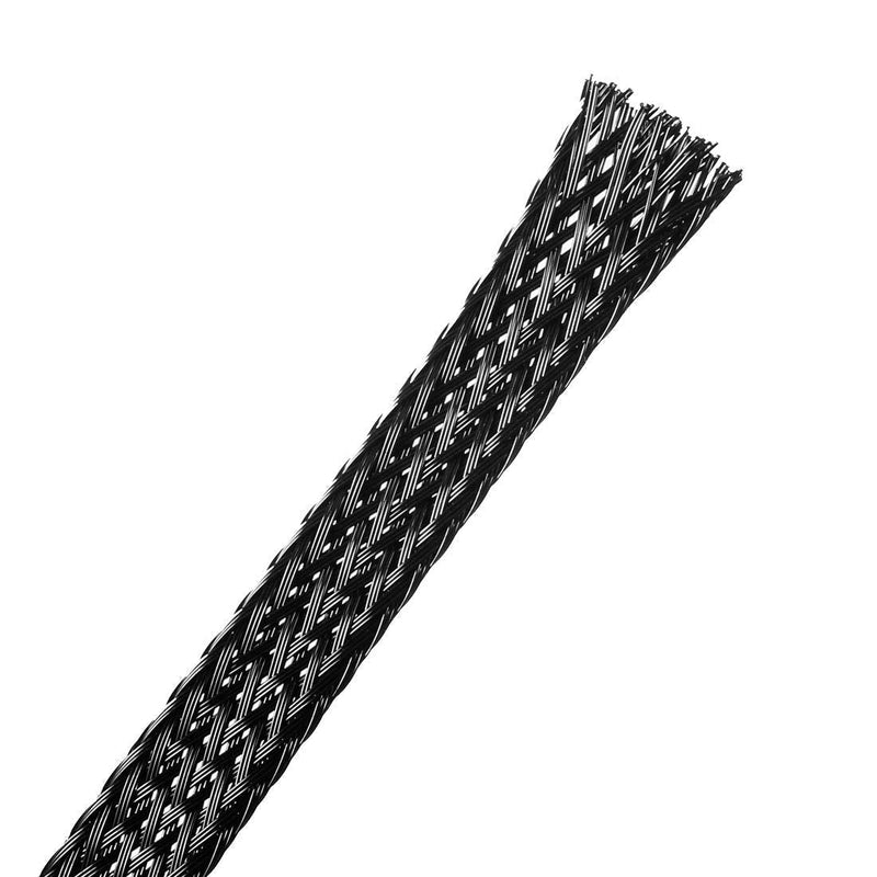  [AUSTRALIA] - uxcell PET Cord Protector, 6.5Ft-12mm Wire Loom Cable Sleeve for OD 12-14mm Line Black