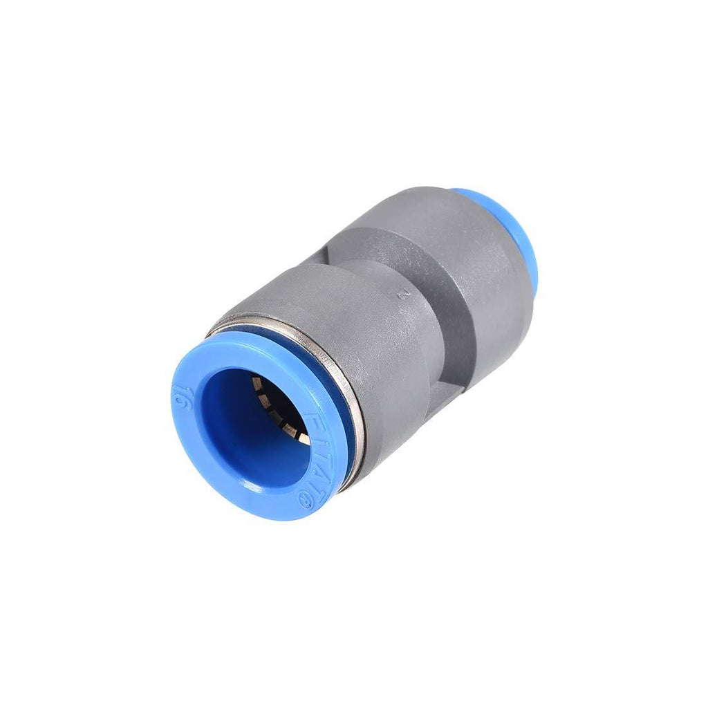 uxcell Straight Push to Connector Reducer Fitting 16mm to 12mm Quick Release Pneumatic Connector Plastic Union Pipe Tube Fitting Grey - LeoForward Australia