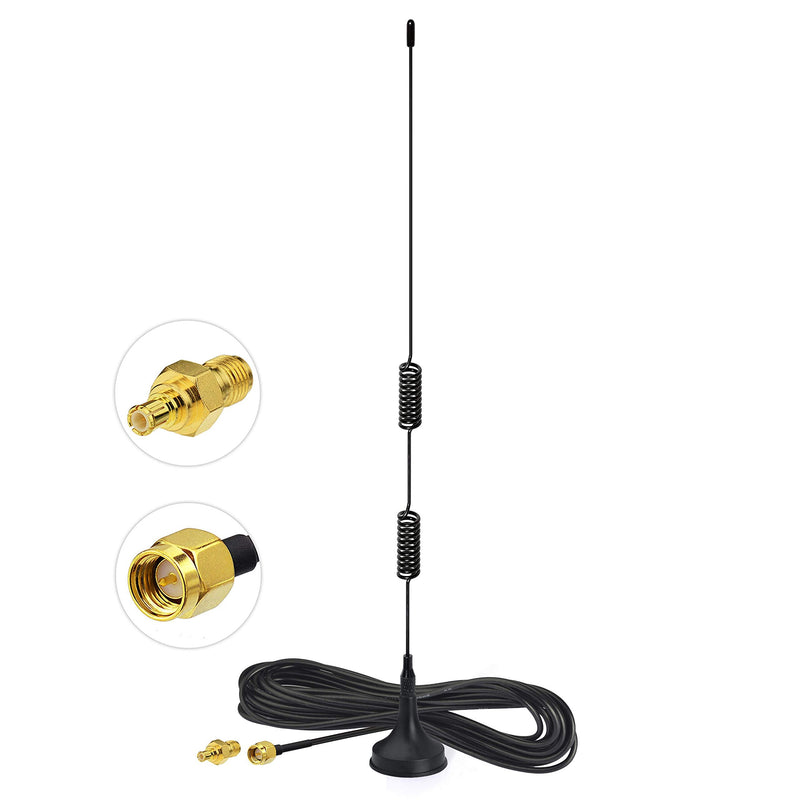 [AUSTRALIA] - Bingfu Dual Band 978MHz 1090MHz 6dBi Magnetic Base SMA Male MCX Antenna for Aviation Dual Band 978MHz 1090MHz ADS-B Receiver RTL SDR Software Defined Radio USB Stick Dongle Tuner Receiver