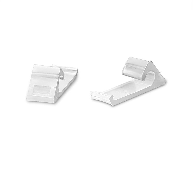  [AUSTRALIA] - Nylon Horizontal Siding Clips for Coax (RG6 RG59) Cable Mounting Home Snap in Clips for Hanging and Wire Bundle Cable Management - White - 50 Pack White, Horizontal