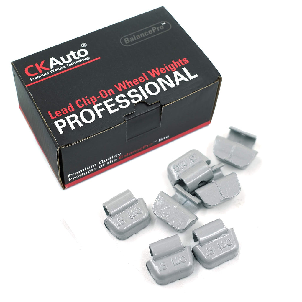 CKAuto MC-Series Coated 1/2oz, 0.5oz Lead Clip on Wheel Weights, 25Pcs/Box - LeoForward Australia