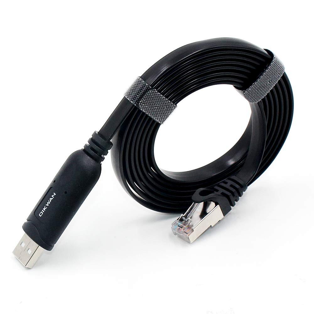 USB Console Cable, USB to RJ45 Console Cable Essential Accesory Compatible with Cisco, NETGEAR, Ubiquity, LINKSYS, TP-Link Routers/Switches for Laptops in Windows, Mac, Linux - FTDI Chip - LeoForward Australia
