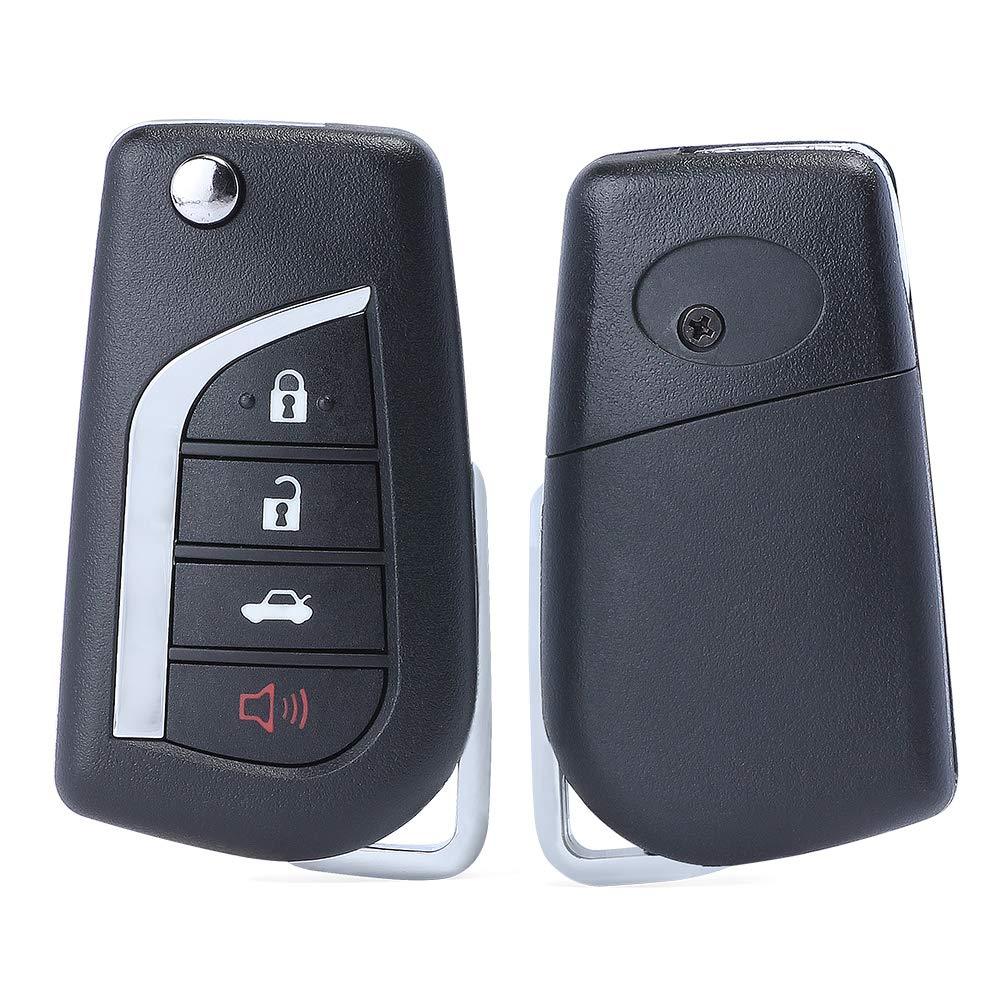  [AUSTRALIA] - Keymall keyless entry remote car key fob 3+1 Button 314MHz G Chip for Toyota Camry 2012 2013 2014 HYQ12BDM