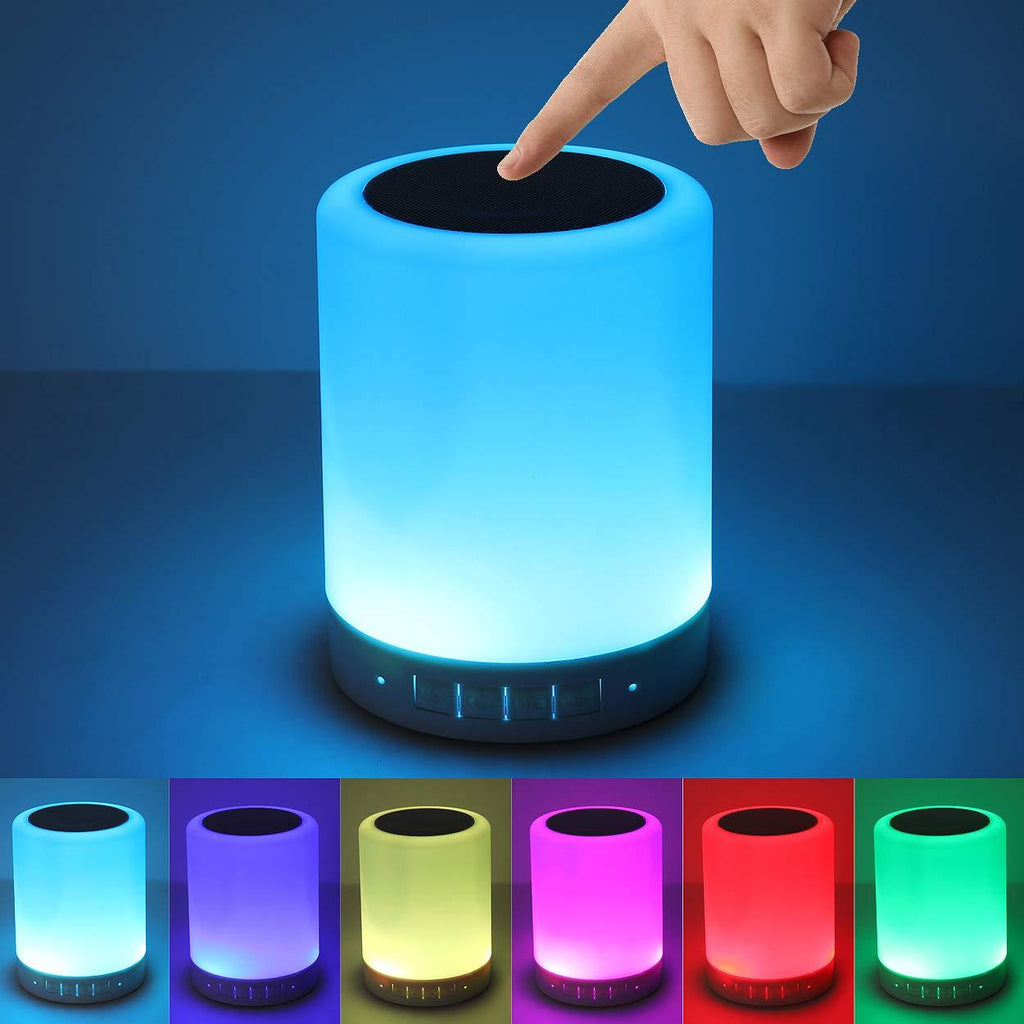 Night Light Bluetooth Speaker, Portable Wireless Bluetooth Speakers, Touch Control Bedside Table Light, Outdoor Speakers Bluetooth, Best Gifts for Girl, Boy, Baby - LeoForward Australia