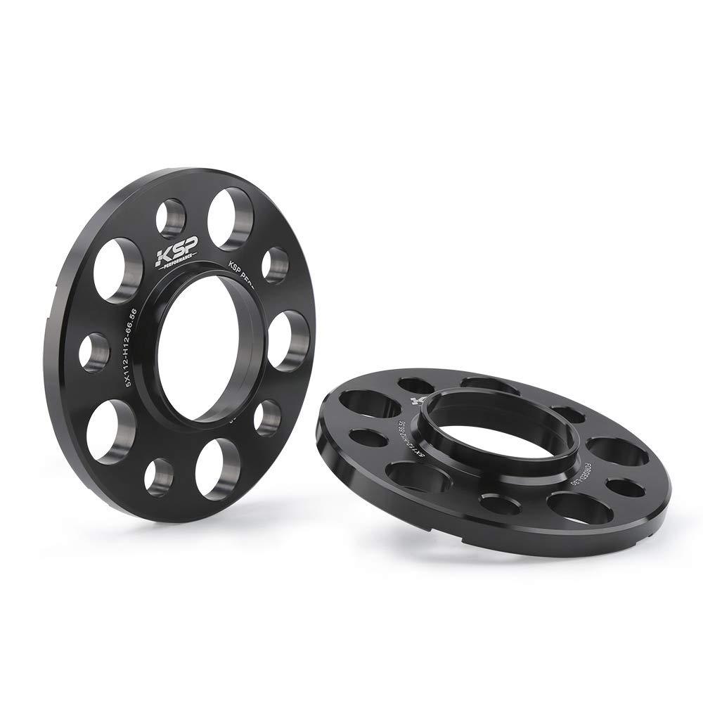  [AUSTRALIA] - KSP 5X112mm Wheel Spacers for Mercedes Audi BMW,12mm 66.56mm Hubcentric Bore Forged Tuning Spacer for Most Benz, Newer Audi A4 S4 A5 S5 A6 S6 A7 S7 A8 Quattro, 2019+ BMW (G-Chassis),2pcs