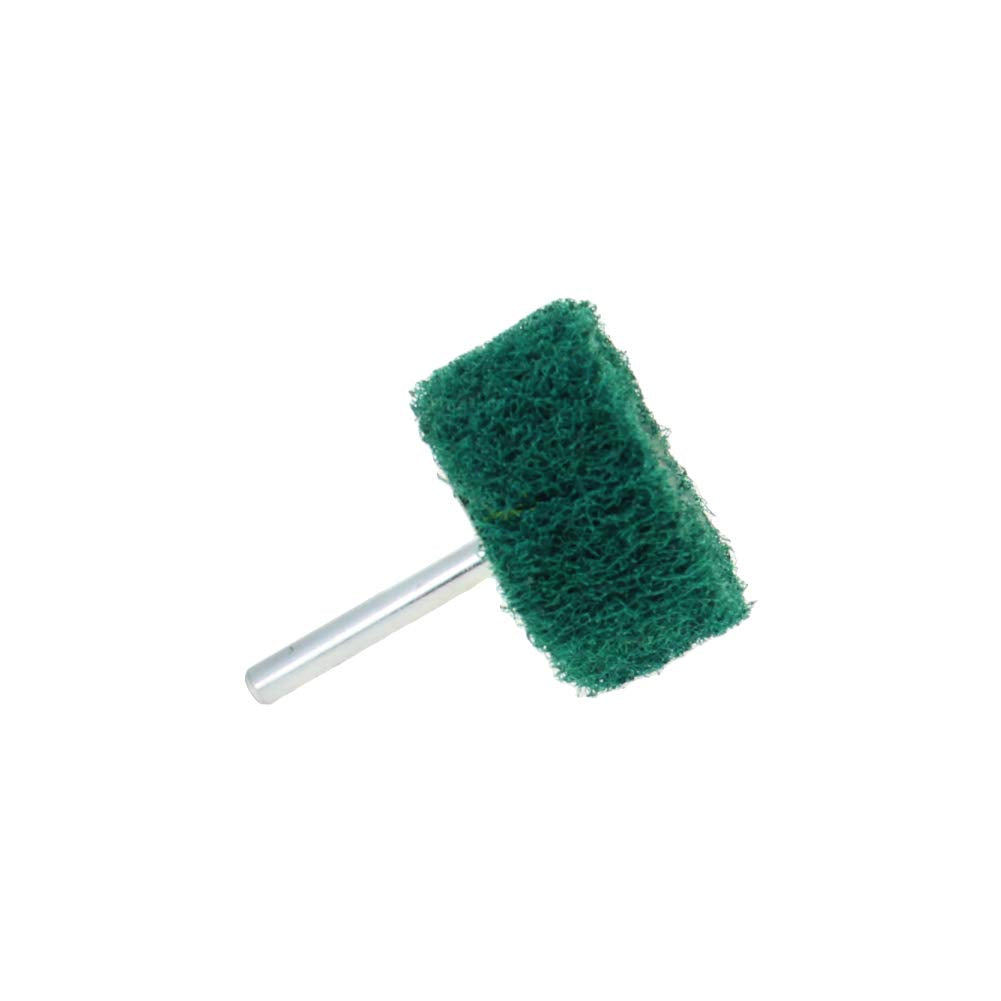  [AUSTRALIA] - Utoolmart 6mm Shank 2 Inch Dia 240 Grits Cylindrical Head Nylon Fibre Abrasive Flap Wheel Green 2Pcs Green 240grit