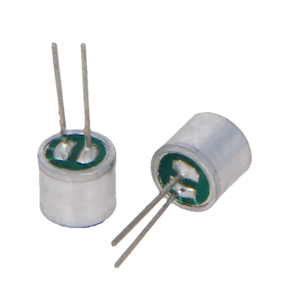  [AUSTRALIA] - Fielect 20Pcs 6050P-58DB Electret Microphone Pickup 6mm x 5mm Cylindrical Condenser MIC with Pins for PCB