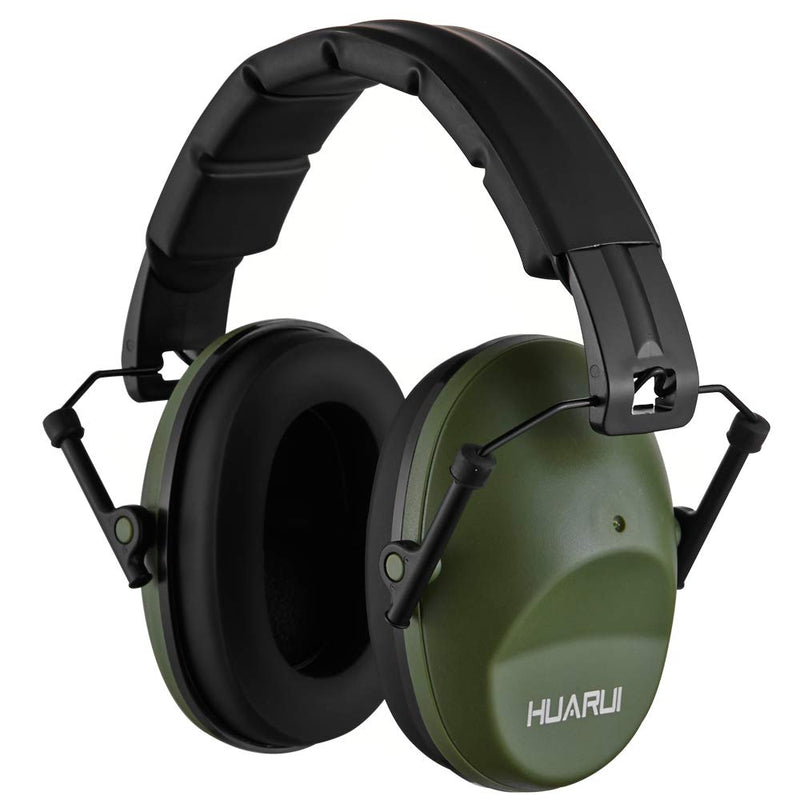  [AUSTRALIA] - Huarui Noise Cancelling Ear Muff for Shooting Hunting, Adjustable Ear Protection Green