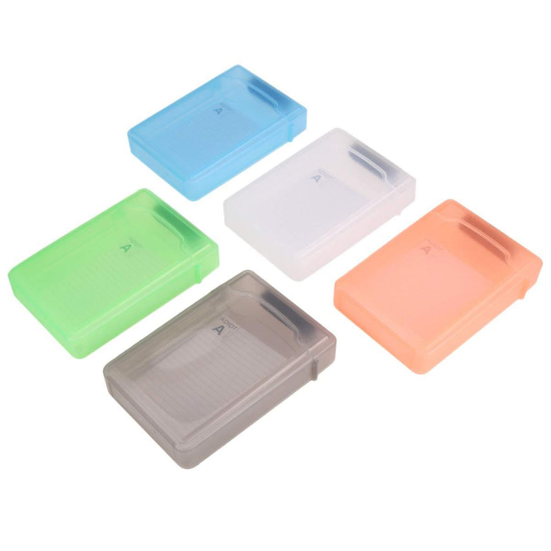 Hemobllo Hard Drive Disk Protective Box - 5 Pack 3.5 Inch Hard Drive Storage Case Portable Plastic HDD Protective Box Anti-Static External Hard Drive Case Anti-Shock Dust-Proof Case (Mixed Colors) - LeoForward Australia