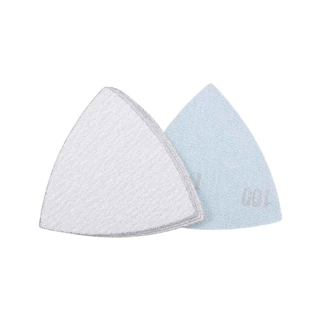  [AUSTRALIA] - uxcell Triangle Detail Sander Sandpaper Hook and Loop 3-1/2 Inch Sanding Pad White Abrasive 100 Grit 6 Pcs