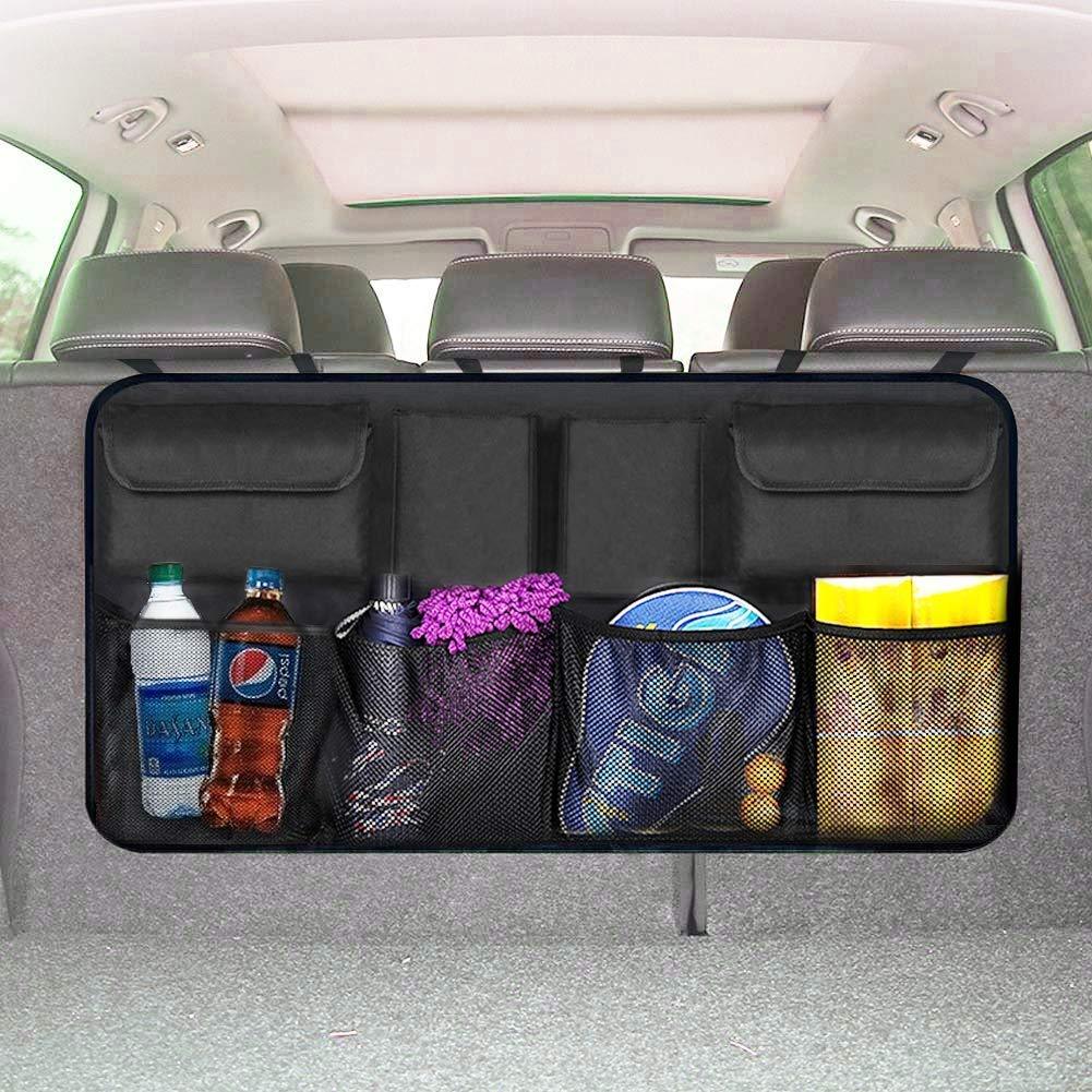  [AUSTRALIA] - Wellkool Car Trunk Organizer, Backseat Hanging Organizer with 8 Large Storage Bag -Trunk Organizer for SUV,Truck,Van -Your Space Saving Expert