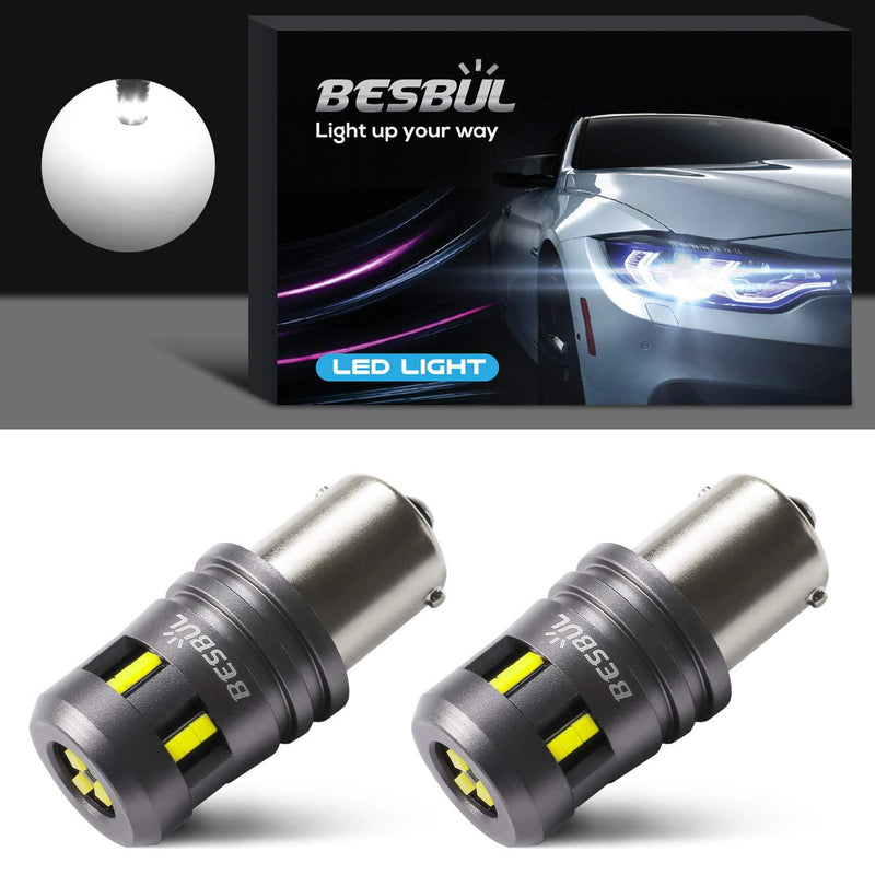 Besbul 1156 LED Bulb, Super Bright 7506 LED Bulb, BA15S LED 12V 1003 1141 LED Bulb For RV Indoor Light, Backup Reverse Light, Tail Light, Brake Light, 6000K Xenon White, Pack of 2 - LeoForward Australia