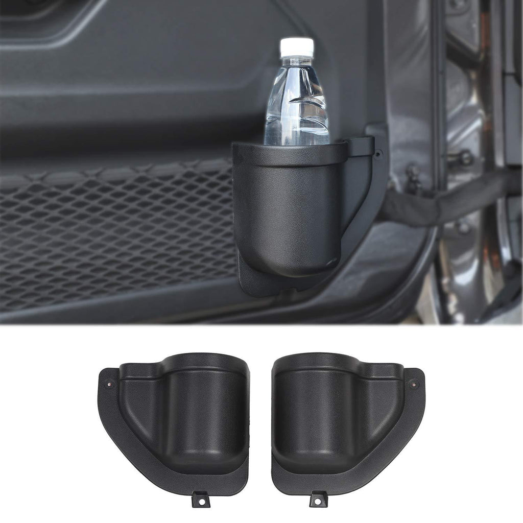  [AUSTRALIA] - JeCar Door Pocket Front Door Storage Box Door Net Pocket Replacement, Interior Accessories for 2018-2020 Jeep Wrangler JL JLU 2/4-Door, Black