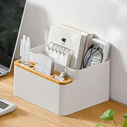 Poeland Desktop Storage Box Pencil Pen Holder Makeup Brushes Organizer for Office Supplies, Vanity Table, Home - LeoForward Australia