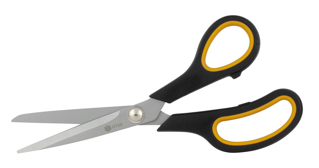  [AUSTRALIA] - GTSE 8" Sharp Titanium Scissors, Craft Adult Scissors, Comfort Grips Handles, Sharp all purpose scissors, Scissors for Office, School