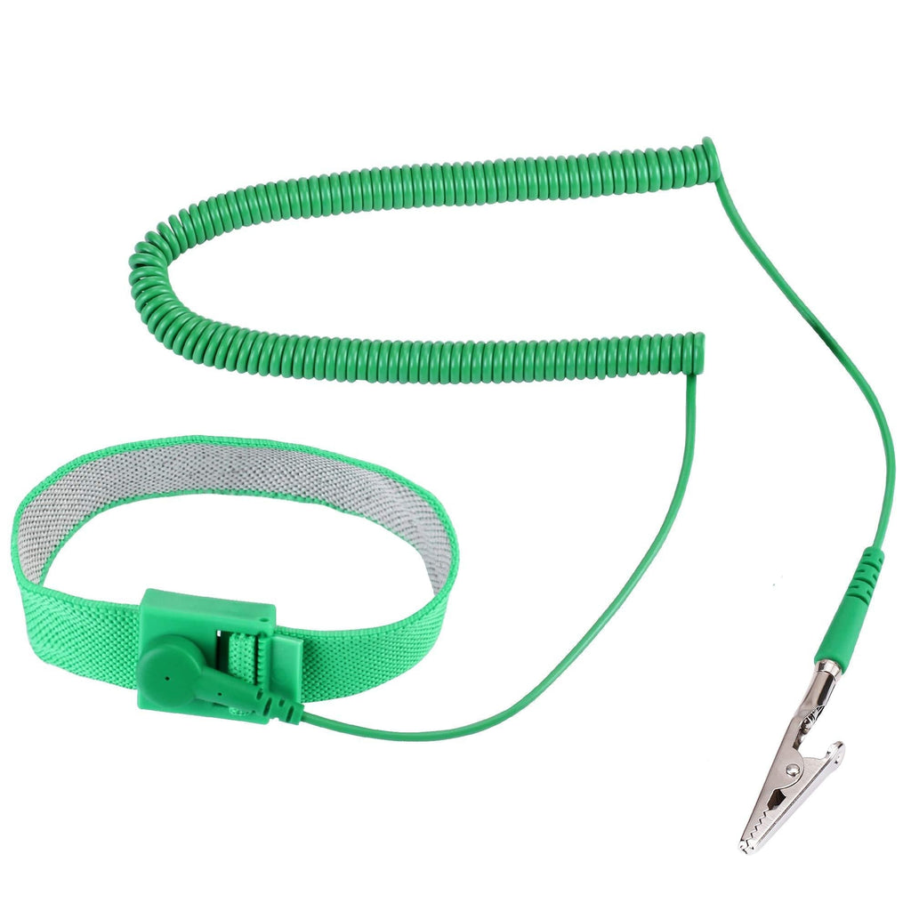 ARCTIC EAGLE Anti Static Wrist Strap, Strap Anti Shock Wristband Bracelet with Grounding Wire, Alligator Clip, Extendable Long Cord - LeoForward Australia