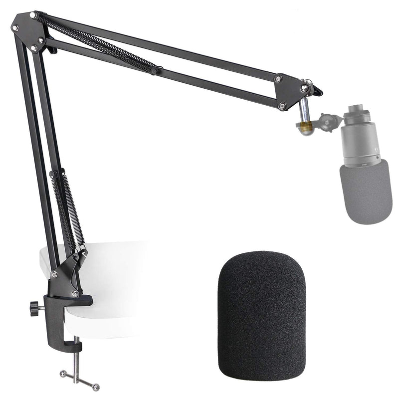  [AUSTRALIA] - YOUSHARES AT2020 Mic Stand with Pop Filter - Microphone Boom Arm Stand with Foam Windscreen for AT2020 USB + AT2035 Condenser Microphone