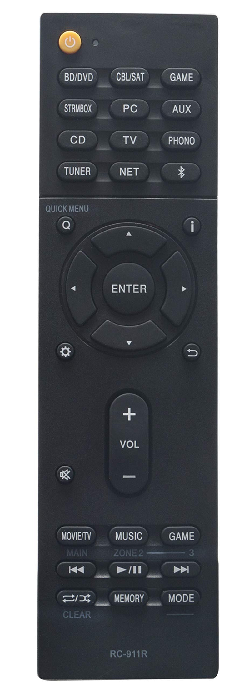 RC911R RC-911R Replaced Remote fit for Onkyo AV Receiver Speaker HT-R695 HT-S7800 TX-NR555 TX-NR575 TX-NR585 TX-NR656 TX-NR686 TX-NR676 TX-NR757 TX-NR777 TX-NR787 TX-RZ610 TX-RZ710 TX-RZ720 TX-RZ810 - LeoForward Australia