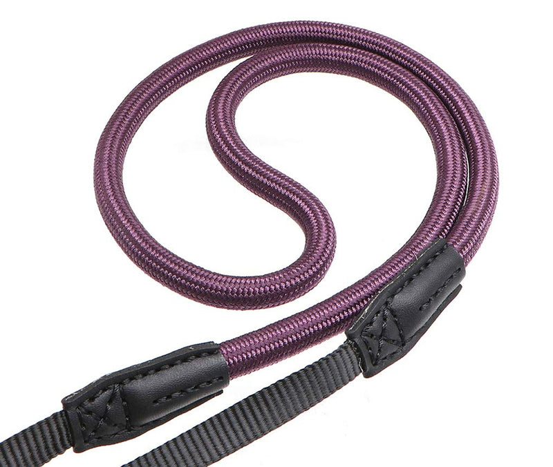  [AUSTRALIA] - HITHUT Quick Release Camera Neck Strap Shoulder Strap Belt for Mirrorless Digital Cameras Climbing Rope with Quick Release QD Loops Connector with O-Ring Adjustable Length 30-53inch Purple