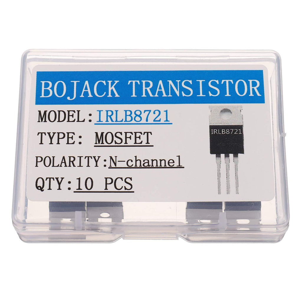 BOJACK IRLB8721 MOSFET Transistors IRLB8721PBF 30V 62A N-Channel Power MOSFET TO-220 (Pack of 10 Pcs) - LeoForward Australia