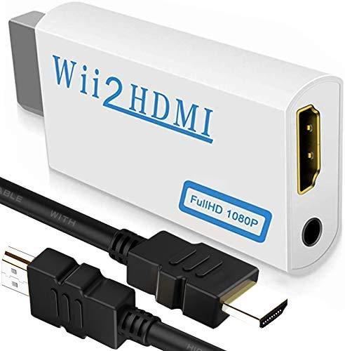  [AUSTRALIA] - Wii to HDMI Converter 1080P with High Speed Wii HDMI Cable, Wii HDMI Adapter with 3,5mm Audio Jack&HDMI Output Compatible with Wii, Wii U, HDTV, Supports All Wii Display Modes 720P, NTS