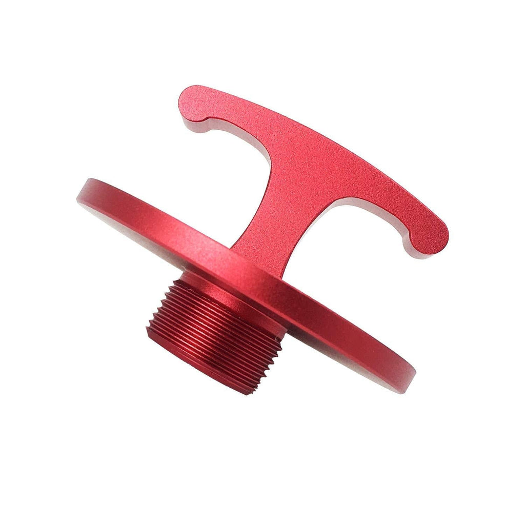  [AUSTRALIA] - DOCA Aluminum Alloy-Oil Filter Plug Tool，Oil Filter Plug Cap Off Tool for Dodge Ram 05083285AA MO285 Turbo Diesel 5.9L 6.7L Cummins (Red) … red
