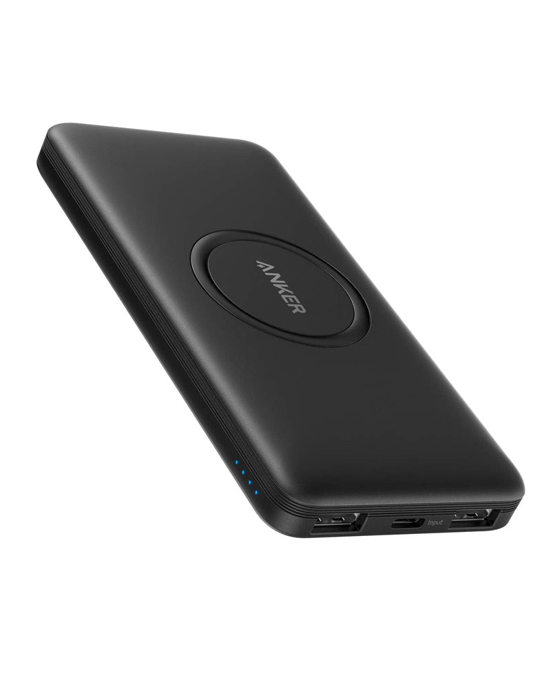  [AUSTRALIA] - Anker Wireless Power Bank, PowerCore 10,000mAh Portable Charger with USB-C (Input Only), External Battery Pack Compatible with iPhone 12, Mini, Pro, Pro Max, Samsung, iPad 2020 Pro, AirPods, and More.