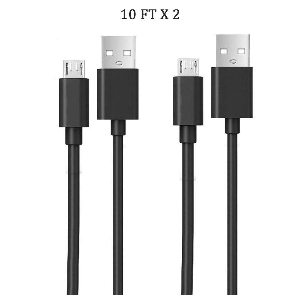  [AUSTRALIA] - 2Pack-Amazon Kindle Replacement Micro USB Cable, 10 Ft Extra Long Cord Compatible for Kindle Fire HD, HDX 6" 7" 8.9" 9.7", Fire 6 7 8 10(1st-8th Gen),Kindle E-Reader(3rd-10th Gen),Kids Edition