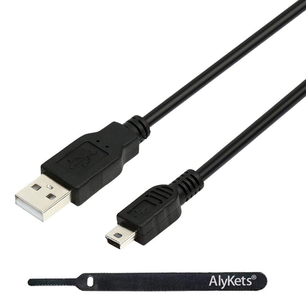 AlyKets Replacement Camera USB Cable,6Feet A-Male to Mini-B Data Transfer Cable for Canon PowerShot/Rebel/EOS/DSLR Cameras and Camcorders D600 D610 D7000 D3S D300S 6-Feet - LeoForward Australia