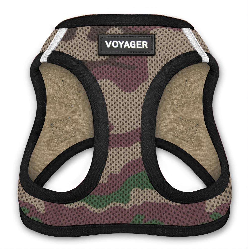 Voyager Step-In Air Dog Harness - All Weather Mesh, Step in Vest Harness for Small and Medium Dogs by Best Pet Supplies XXXS (Chest: 10 - 11.5") Army Base - LeoForward Australia