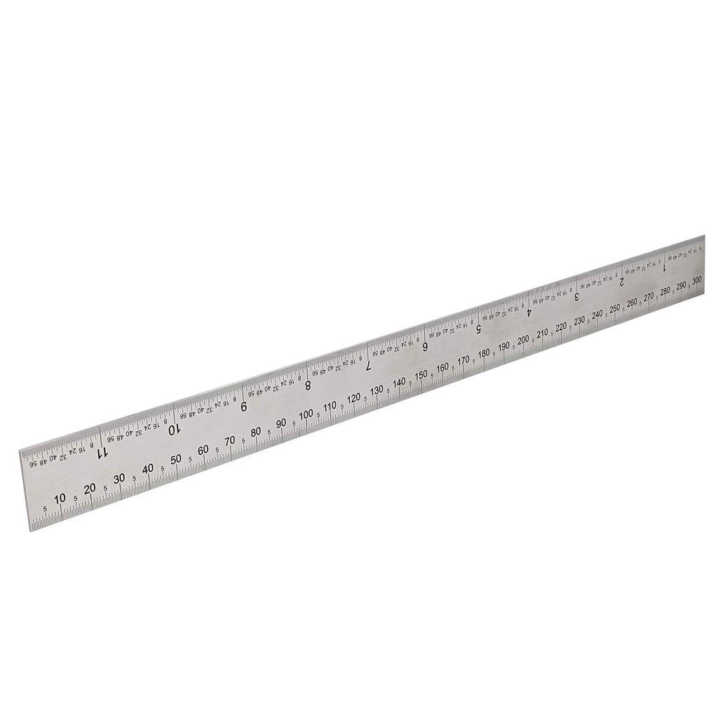 [AUSTRALIA] - DCT Machinist Ruler, 12in - Metric and SAE Engineering Precision Straight Edge Marking Ruler with 1/64in Increments