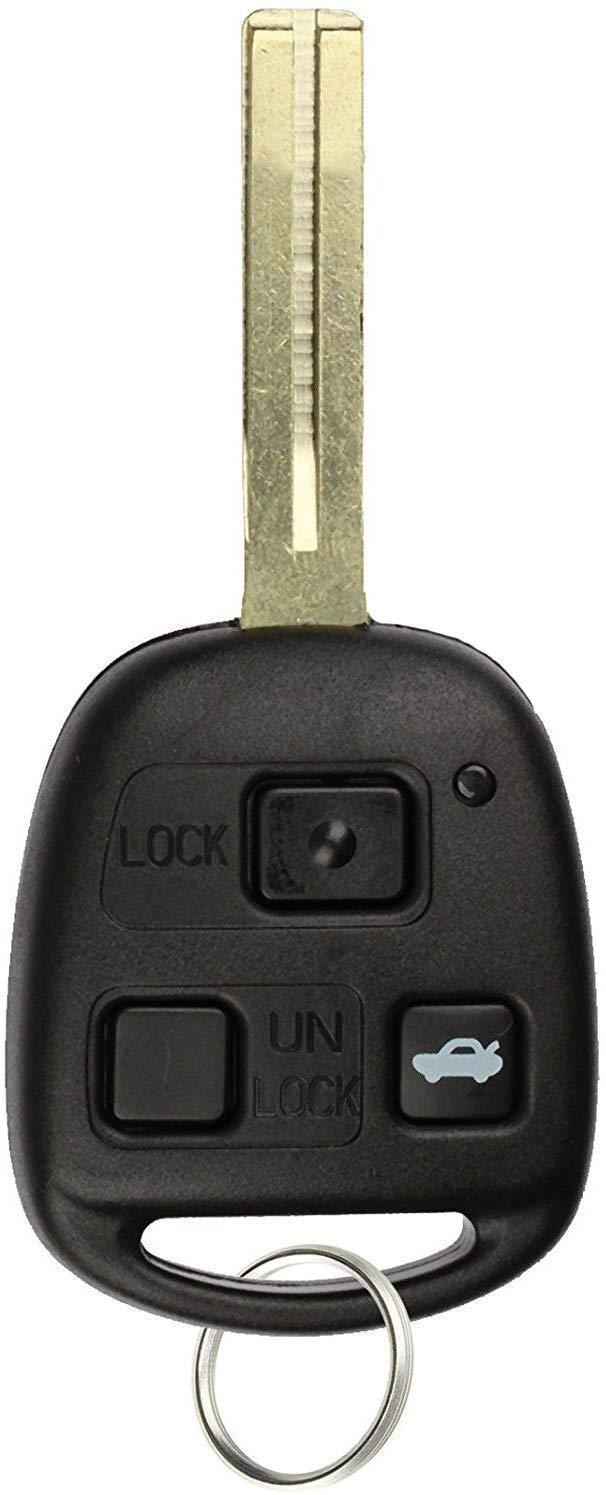  [AUSTRALIA] - KeylessOption Keyless Entry Remote Fob Uncut Car Master Ignition Key for Lexus ES330 LS430 SC430, HYQ12BBT 1x