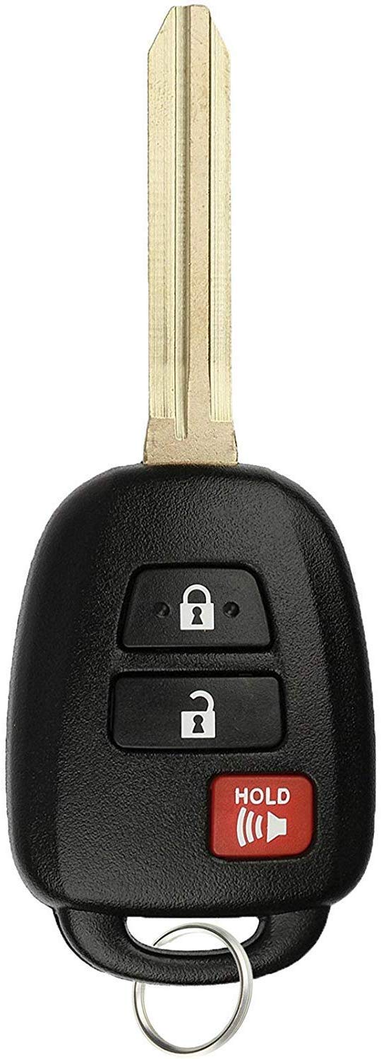  [AUSTRALIA] - KeylessOption Keyless Entry Remote Fob Uncut Car Key for 2014-2019 Toyota Rav4 Prius C HYQ12BDM 1x