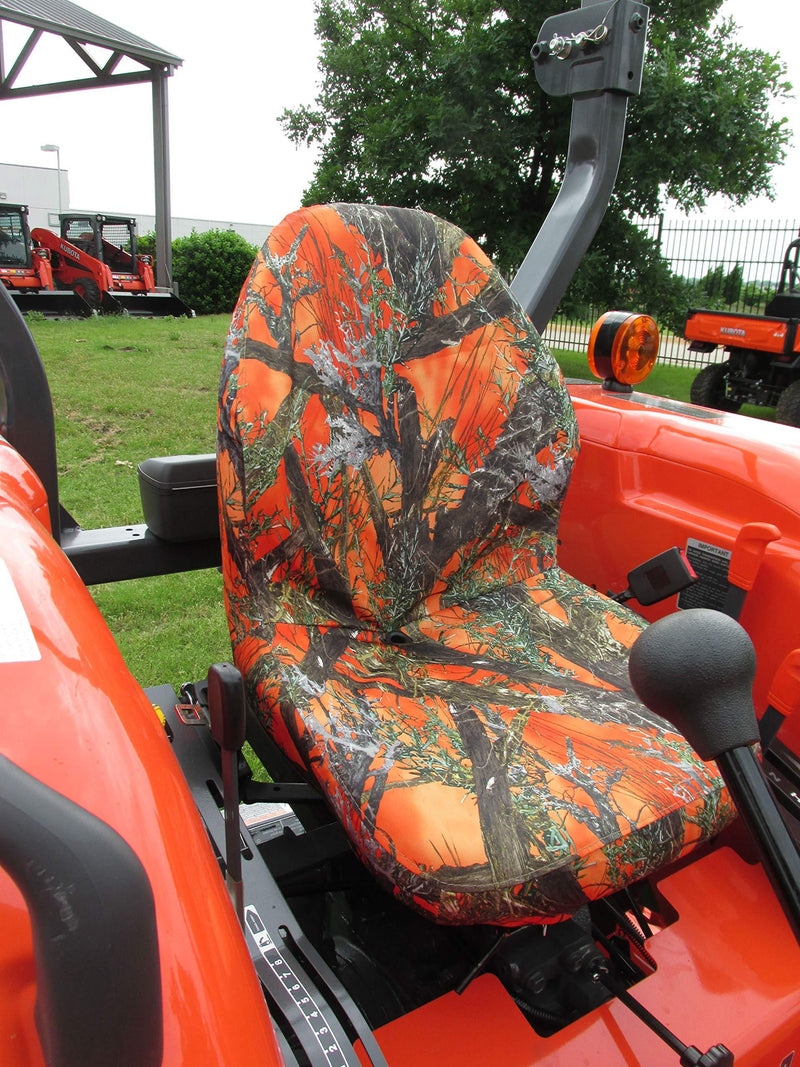  [AUSTRALIA] - Durafit Seat Covers, KU25 Kubota Seat Covers for Tractor B2301 B2601 in Orange Camo