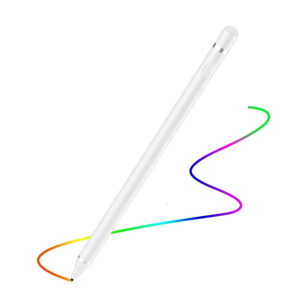 Stylus Pen for Touch Screens, Digital Pen Active Pencil Fine Point Compatible with iPhone iPad and Other Tablets (White) - LeoForward Australia