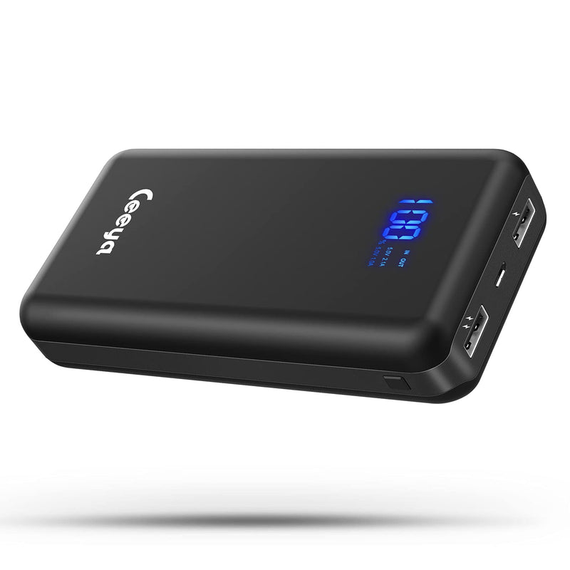  [AUSTRALIA] - Ceeya Portable Charger 26800mAh Power Bank,Battery Phone Charger with 2 outlets & LED Display,Cell Phone External 5V Battery Pack Compatible with iPhone,Smartphones and More.(USB-C for Input ONLY)