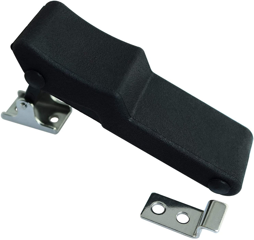 Longdex Flexible Draw Latch 4'' Soft Black Rubber Over-Center Concealed Toggle Latch with Concealed Keeper - LeoForward Australia