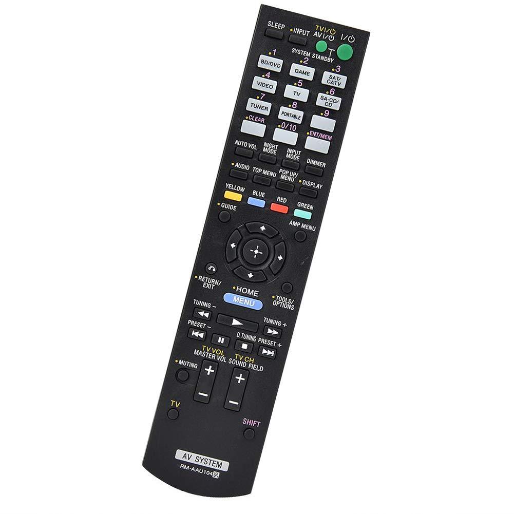 Replaced Remote Control Compatible for Sony STRDH520 RM-AAU104 1-489-343-11 RMAAU105 Audio/Video AV Receiver Home Theater System - LeoForward Australia