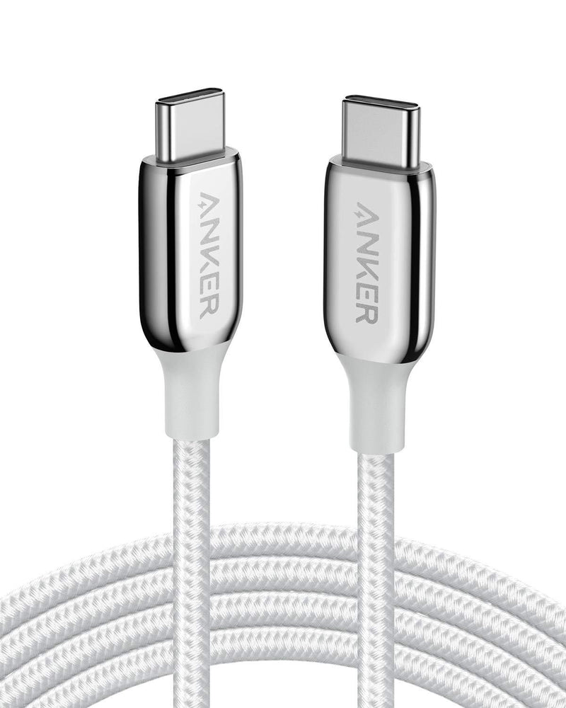 USB C Cable, Anker Powerline+ III USB C to USB C (6ft) USB-IF Certified Cable, 60W Power Delivery PD Charging for Apple MacBook, iPad Pro 2020, iPad Air 4, Google Pixel 4a, and More(Silver) Silver - LeoForward Australia