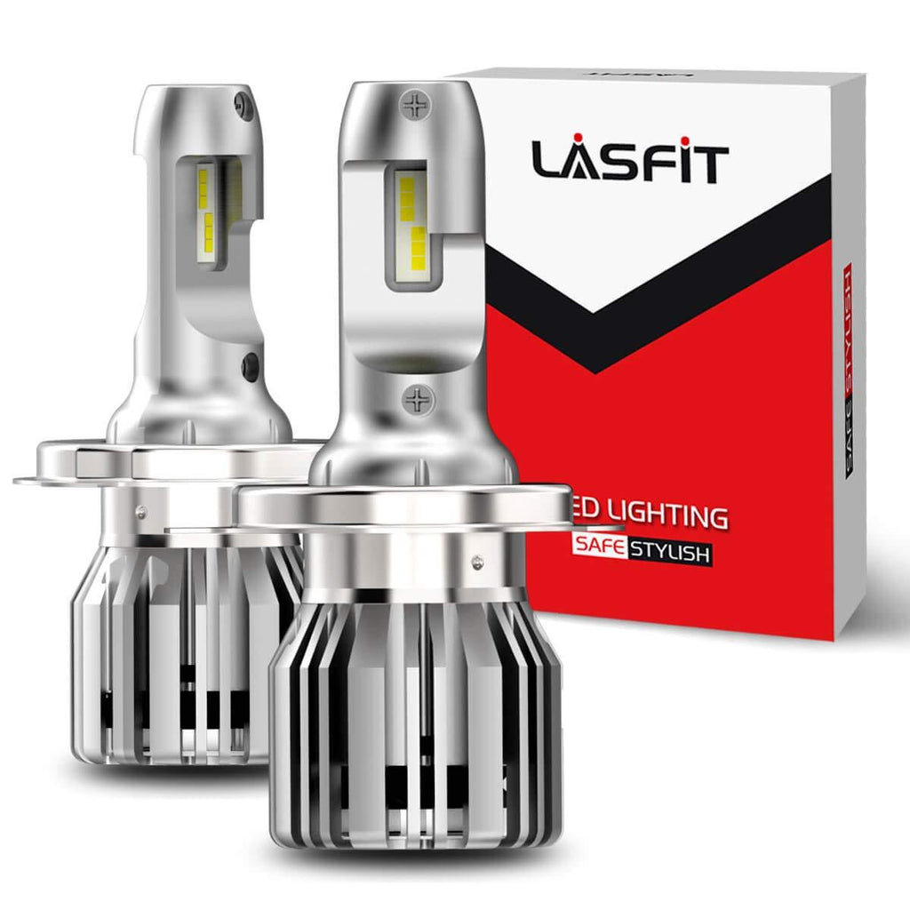 LASFIT H4 9003 LED Bulbs, HB2 Super Bright LED Conversion Kit, 6000K Cool White, Plug and Play, New Gen Plus Version - LeoForward Australia
